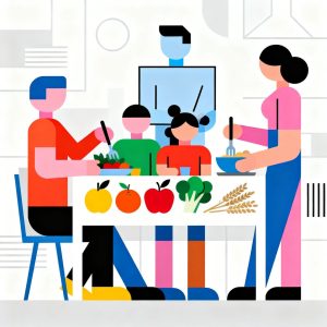 Šeimos vakarienės: verta pasirūpinti sveiku maistu kartu